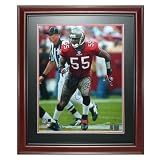 Derrick Brooks Autographed Tampa Bay Buccaneers (Red Jersey) Deluxe Framed 16x20 Photo - Brooks Holo