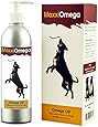MaxxiOmega - Omega Oil for Dogs with Easy to Use Pump - Omega 3, 6 & 9, plus Vitamins A, D & E and Biotin - For Healthy Skin & Shiny Coat - No Fishy Smell - Liquid Supplement 10 oz