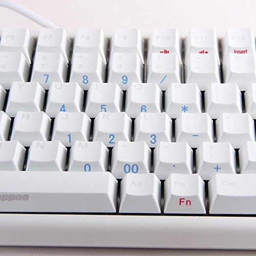 Noppoo Choc Mini 84s USB NKRO Mechanical Gaming Keyboard (Gateron Brown - 45g Tactile) - [White PBT version]