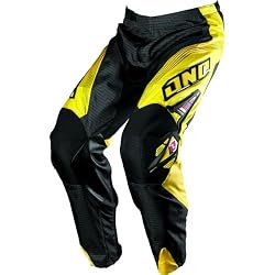 One Industries Carrera Men's Carbon Off-Road Motorcycle Pants - Red/Yellow