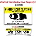 VIDEO SURVEILLANCE CCTV 3 Signs & 3 Free Decals closed circuit tv camera