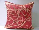 Decorative Modern Firebrick Red Throw Pillow Cover