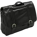 Falcon FI2569 Leatherette shoulder flapover executive briefcase bag