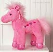 Plush Horse, Frilly Pink Horse 12"
