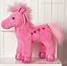 Plush Horse, Frilly Pink Horse 12"