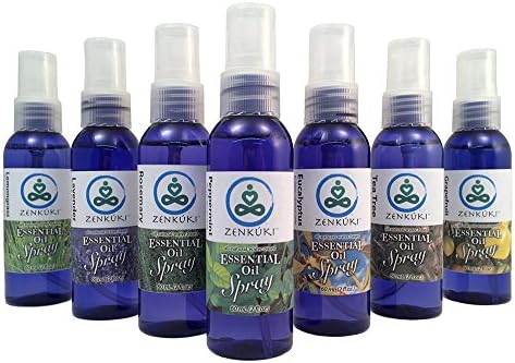 Rosemary Essential Oil SPRAY - All-Natural Water-Based Body Mist &amp; Room Freshener Spray by Zenkuki Essentials - 60mL