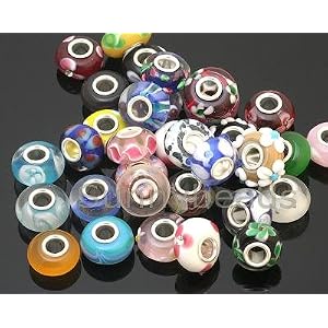 Pack-of-Ten-10-Assorted-Colorful-100-Pure-Murano-Glass-Bead-Charms-Fits-Pandora-Chamilia-Troll-and-Biagi-Charm-Bracelets