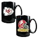 Kansas City Chiefs NFL 2pc Coffee Mug Set-Helmet/Primary Logo