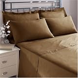 Bedeck Luxurious Percale Chocolate S.King Flat Sheet