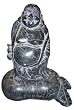 Longevity Buddha - Black river stone