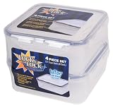 Lock & Lock Shrinkwrap 3.7 Cup Square Value 2 Pack Storage