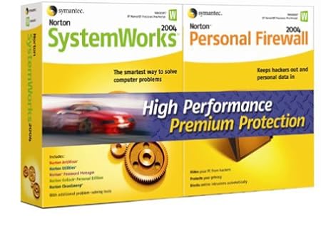 Norton SystemWorks 2004 And Personal Firewall 2004 Bundle [AntiVirus, Utilities, Cleansweep, Passwords]