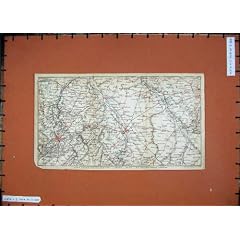 Karte der Farbe1911 Duren Aachen Eschweiler Linnich Julich