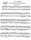Bach, J.S. Book II: Prelude and Fugue No. 19: Instantly download and print sheet music