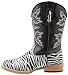 Roper Square Toe Glitter Zebra Western Boot (Toddler/Little Kid)