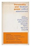 Personality and power : studies in political achievement