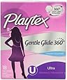 Playtex Gentle Glide Tampons, Unscented Ultra Absorbency, 18 Count