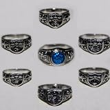 Katekyo Hitman Reborn! Collection Set of 7 Half-form Vongola Rings