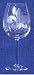 Individually Hand Etched Fleur De Lis White Wine Glass 9" Set / 4