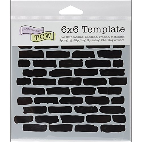 CRAFTERS WORKSHOP Crafters Workshop Crafter s Workshop Template, 6 by 6-Inch, Bricks