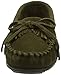 Minnetonka Womens Kilty Suede Moccasin Hardsole Moccasin