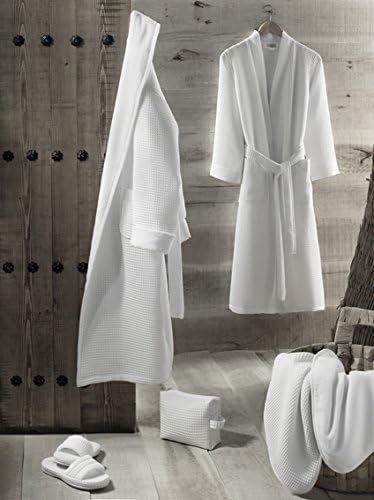 Luxurious Hydro-cotton Double Face Bathrobe &amp; Slippers Set (L)