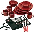 Coleman Speckled Enamelware Dining Kit