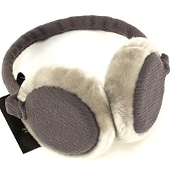 Winter Fuzzy Ski Earmuff Ear Warmer Adjustable Gray