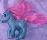 My Little Pony, Blue Pony 5" with Pink Real Hair, Replacement Figure Doll Toy