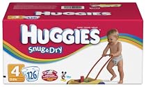 Huggies Baby-Shaped Fit Diapers, Size 4 (22-37 Lbs), Disney, Pack of 126 Diapers