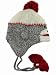 DeLux Sock Monkey Face Wool Pilot Animal Cap/Hat with Ear Flaps and Poms