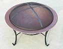 Firepit Large outdoor Garden Patio Bronze look Fire Pit 17kg