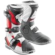 Thor MX Quadrant Youth Dirt Bike Motorcycle Boots w/ Free B&F Heart Sticker Bundle - Red