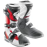 Thor MX Quadrant Youth Dirt Bike Motorcycle Boots - Color: Red, Size: 5