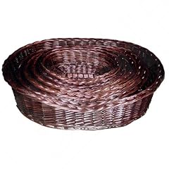 Karlie 59200 Korb Aus Vollweide mit Zopfrand 60 cm, dunkelbraun