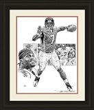 Atlanta Falcons Framed Michael Vick Atlanta Falcons By Michael Mellett NFL Football