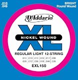 DAddario EXL150 Regular Light 12-String Electric Guitar Strings