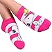 (5 Pairs) Peanuts Characters Ladies No Show Ankle Socks
