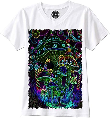 PSHIRTZ T-SHIRT Magic Mushrooms Shrooms Psychedelic Trippy Acid LSD MDMA, XL
