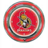 NHL Ottawa Senators 14-Inch Diameter Neon Clock