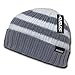 CUGLOG Shasta Striped Sweater Beanie, Grey