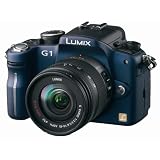 Panasonic Lumix DMC-G1 12.1MP Digital Camera with Lumix G Vario 14-45 mm f/3.5-5.6 ASPH Mega OIS Lens (Blue)