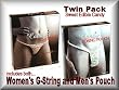 Edible Combo Pack - Women's Candy G-String and Men's Sweet Pouch - Sexy Novelty Panties for Him n Her One Size