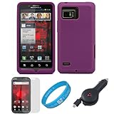 Purple Premium Soft Silicone Skin Cover for Verizon Wireless Droid Bionic T ....