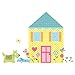 RoomMates RMK1438SLM Build A House Peel & Stick Wall Decals