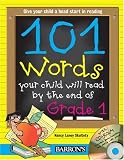 kids and infants educational toys item: 101 Words Your Child Will Read by the End of Grade 1: Book with CD-ROM