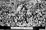 Rock - n - Roll Theatre - Poster Collage - Includes: Bob Marley, Jerry Lee Lewis, Axel Rose, Elvis, Jim Morrison, Jimi Hendrix, the Beatles and many more