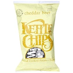 Kettle Chips Cheddar Beer, 5-Ounce Bags (Pack of 15)