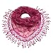 Rayon & Polyamide Handmade Lace Embroidered Small Vine Flowers Patterns Beaded Sequins Tassels Triangle Scarf