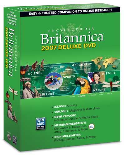 Encyclopedia Britannica Deluxe 2007 DVD-Rom (Win/Mac)